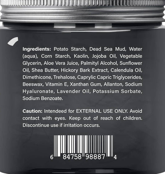 Suiwer Dooie See Moddermasker - Natuurlike Gesig- en Velversorging - Help met die vermindering van porieë en die voorkoms van aknee en swartkoppies - Streel, en voed - (8.8 oz)
