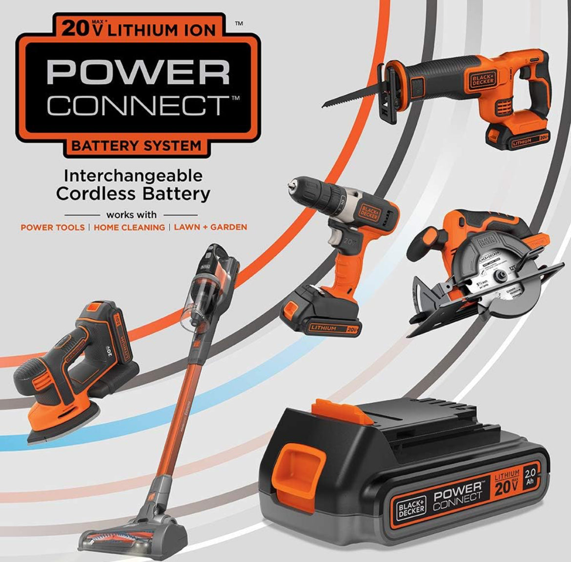 BLACK+DECKER 20V MAX Koordlose Blaasinstallasie, 2-Spoed, Tot 90 MPH, met Battery en Laaier (BCBL700D1)