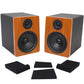 Rockville Pair APM6C 6.5" 2-Way 350W Powered USB Studio Monitor Speakers+Pads