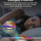 New Anti-Slip Wireless Charger 15W Max Fast Charging Pad Compatible w/ iPhone,Samsung Galaxy - White Silver