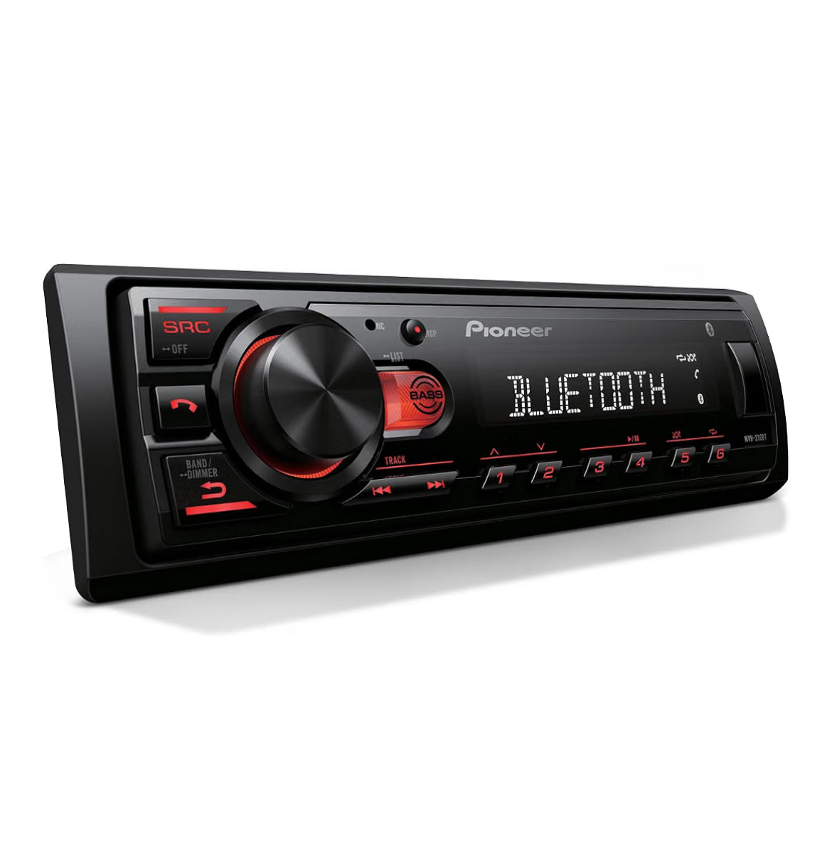 Pioneer MVH-S230BT 1-Din Car Stereo with Bluetooth, USB, AM/FM Radio
Digital Media Receiver, 50W x 4 Output, iPhone/Android Compatible, Front/SW (mono) Selectable RCA Output