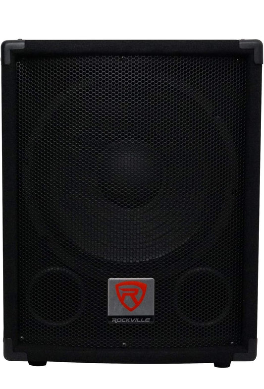 Rockville SBG1124 12" 600W Passiewe 4 Ω Pro DJ Subwoofer, Mdf/Paalmontering, Swart