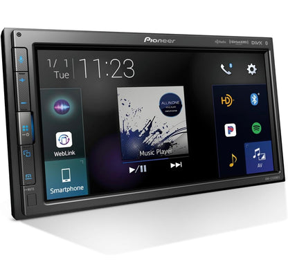 Pioneer DMH CNEX Digitale Multimedia-ontvanger met Bedrade Apple CarPlay en Android Auto, 6.8" Kapasitiewe Raakskerm, Dubbel-DIN, Ingeboude Bluetooth, Amazon Alexa via App, Agteruitryskamera-versoenbaar