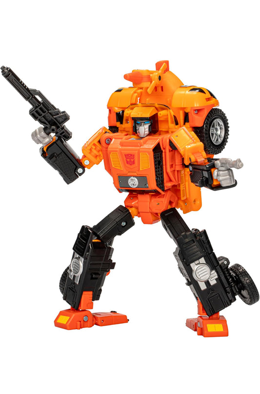 Transformers Legacy United Leader Class G1 Triple Changer Sandstorm, 7.5-duim Omskepbare Aksiefiguur, 8+ Jaar