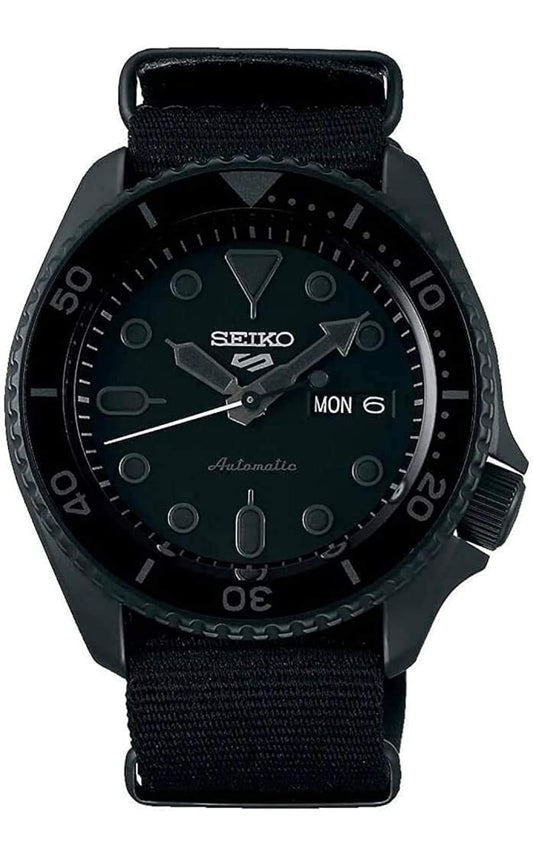 SEIKO SRPD79 Sports 5 Manshorlosie Swart 42.5mm Vlekvrye Staal