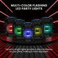 Portable Bluetooth PA Speaker System 800W 12” Outdoor - Party Lights, USB SD Card Reader, FM Radio, Rolling Wheels - Wired microphone, Remote