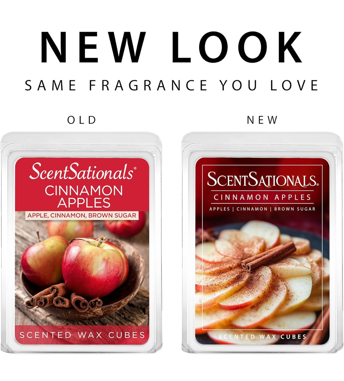 Scentsationals Wax Melts Strong Scent - (Cinnamon Apples) 10oz (24-Cubes)