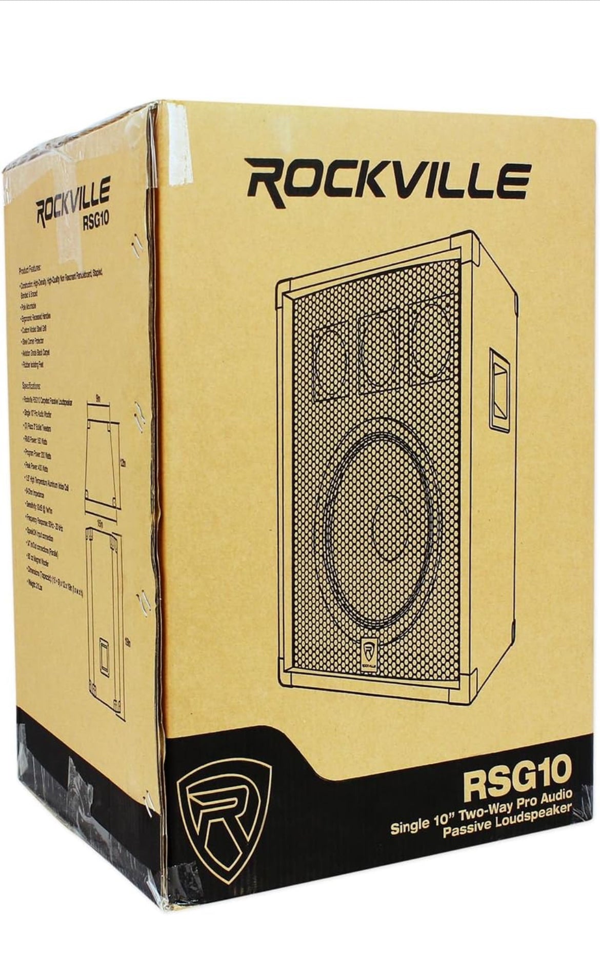 Rockville (2) RSG10 10 400 Watt 2Way 8-Ohm Passive DJ PA Speake BUNDLE