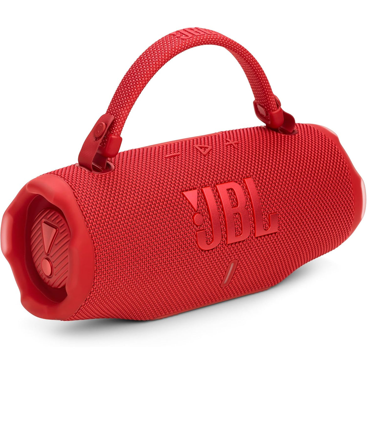JBL Charge 6 - Portable Waterproof & Drop-Proof Bluetooth Speaker with a Sturdy/Removable Carrying Strap (Red)