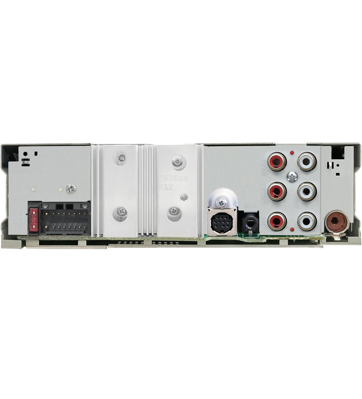 JVC KD-T92MBS Mariene-graad Motorstereo met Bluetooth, Voor-USB, AUX, Amazon Alexa, SirusXM Radio Gereed, Hoëkrag-versterker, Hoëkontras-skerm