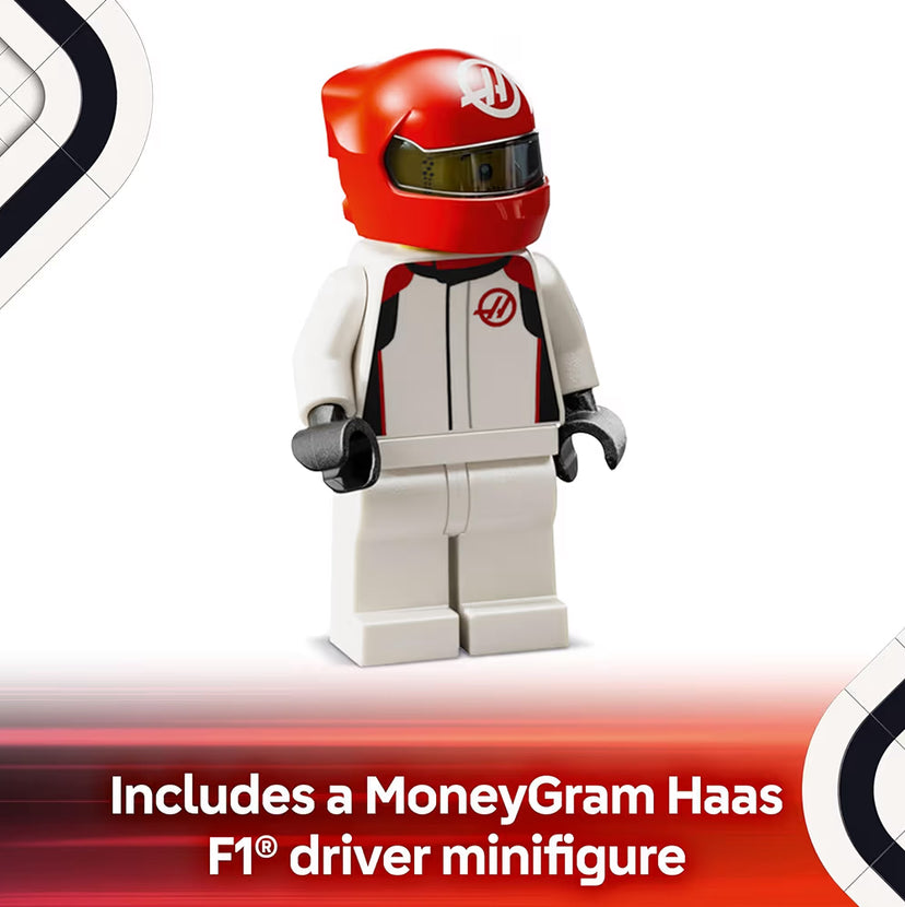 LEGO Speed Champions MoneyGram Haas F1 Team VF-24 Renmotor-speelding - Boustel vir kinders
