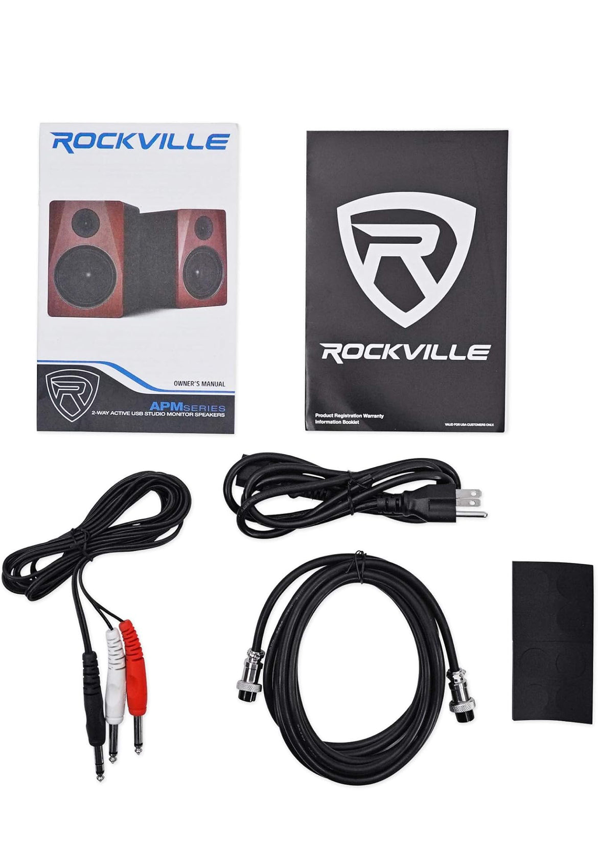 RockvilIe APM6W 6.5" 2-Way 350W Active/Powered USB Studio Monitor Speakers Pair