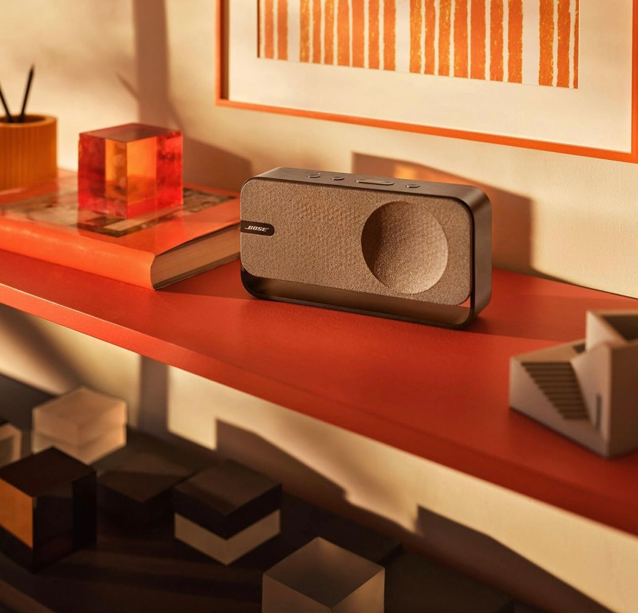 Bose SoundLink Home Speaker, Premium, Portable and Wireless Bluetooth Bookshelf Speaker, Up to 9 Hours Battery Life, Cool Grey