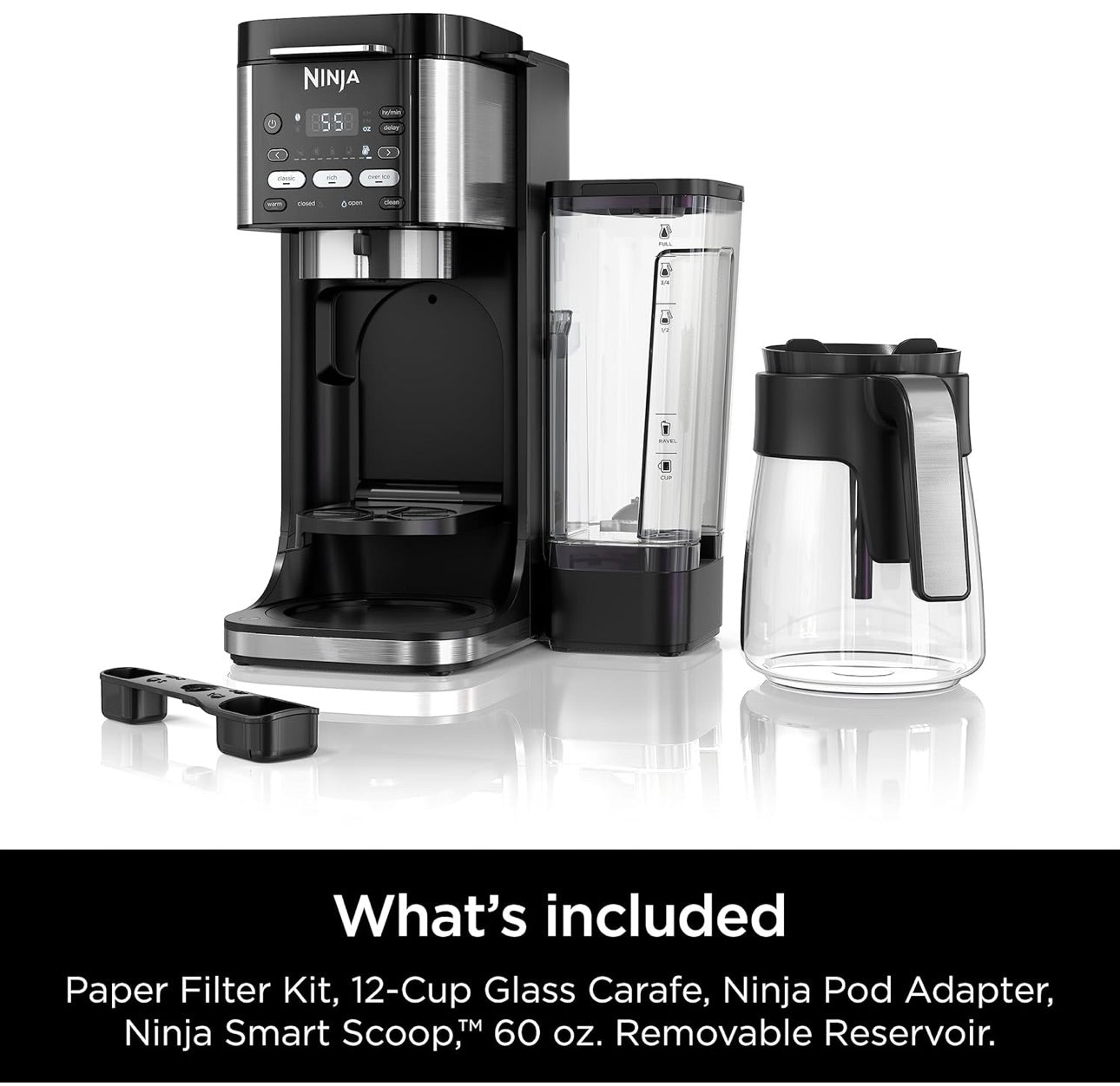 Ninja Drip Coffee Maker DualBrew Pro Hot & Iced Coffee Machine- Black (CFP101)