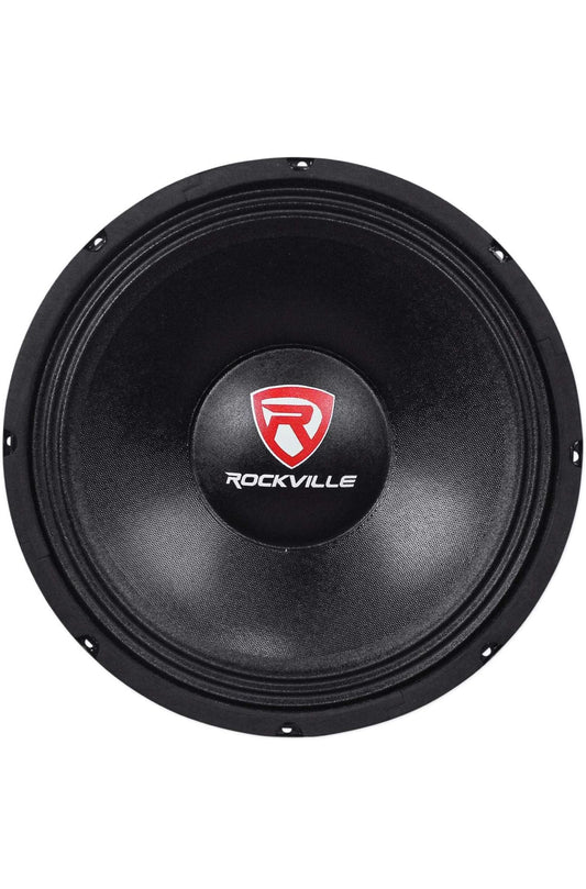 Rockville RVP12W4 600W 12" Rou DJ PA Subwoofer 4 Ohm, Kevlar Konus, Hoë Uitslag, Diep Bas, vir Lewendige Optredes en Mobiele DJ's