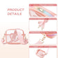 Clear Crossbody Bag for Women Girls Kids Purse Toddlers Shoulder Messenger Handbags Transparent Bags Wallet Pouch
