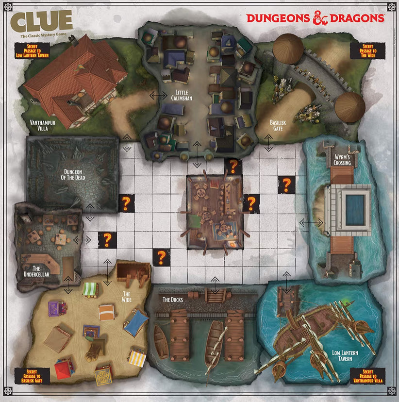 Clue Dungeons & Dragons | Collectible Clue Game for D&D Fans | Officially Licensed Dungeons & Dragons Board Game
