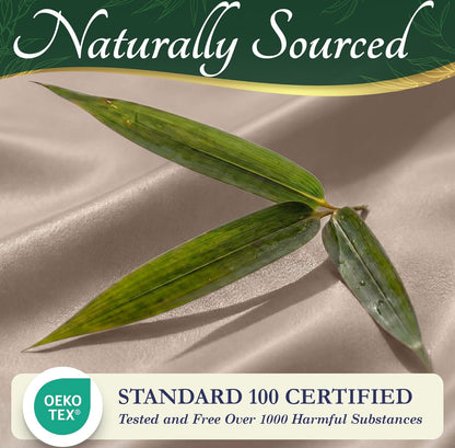 DECOLURE 100% Viscose Derived from Bamboo Sheets King Size - Luxury 6 Pc Naturally Cooling Sheets, Ultra Soft Bed Set - Deep 17" Pockets, Durable Double Stitching, Oeko Tex Standard (Taupe)