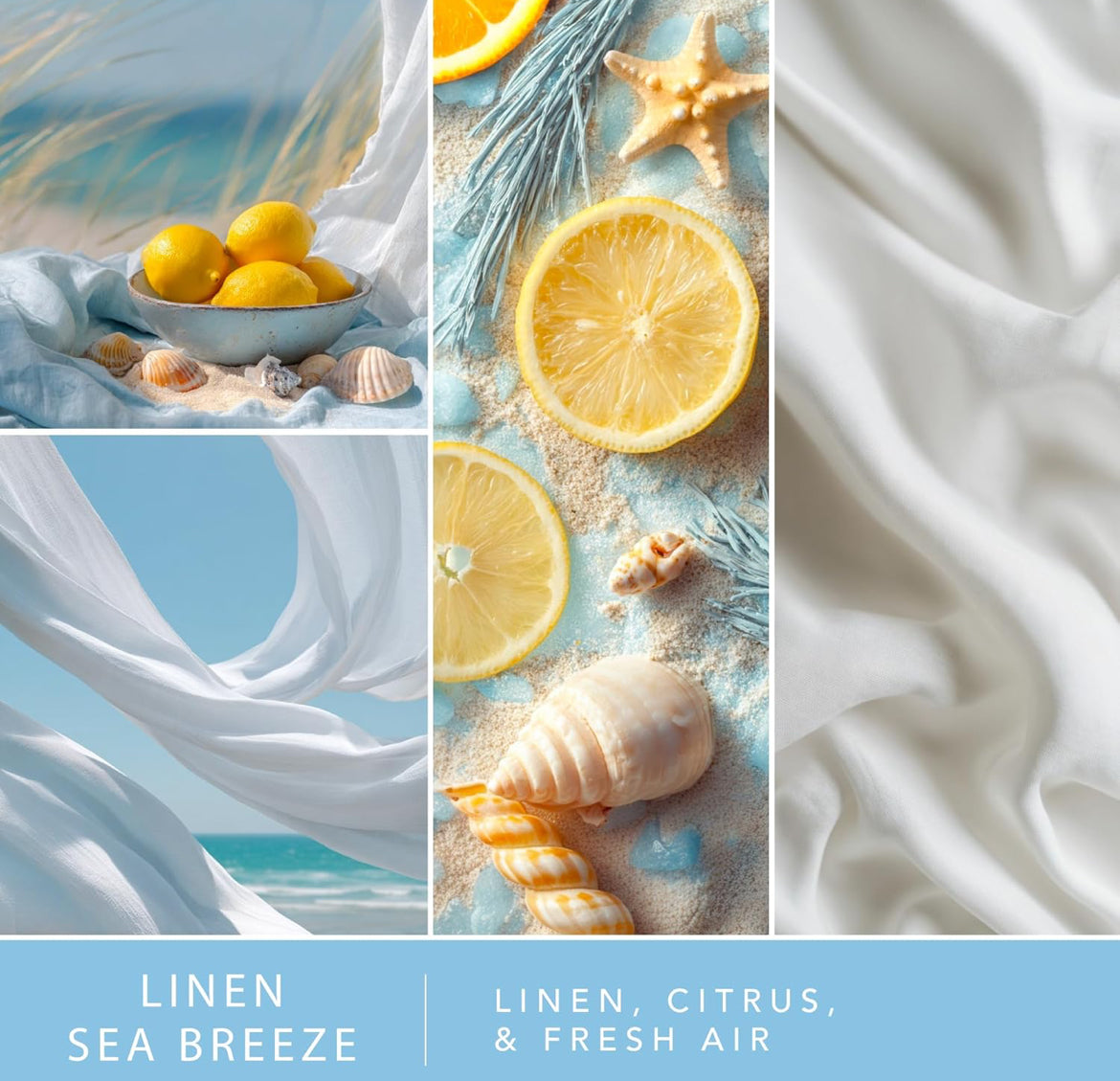 ScentSationals Linen Sea Breeze Fragrance Oil Plug In Air Freshener Refills 3-Pack - Works w/ Scentsationals Wall Plugs - Packaging May Vary