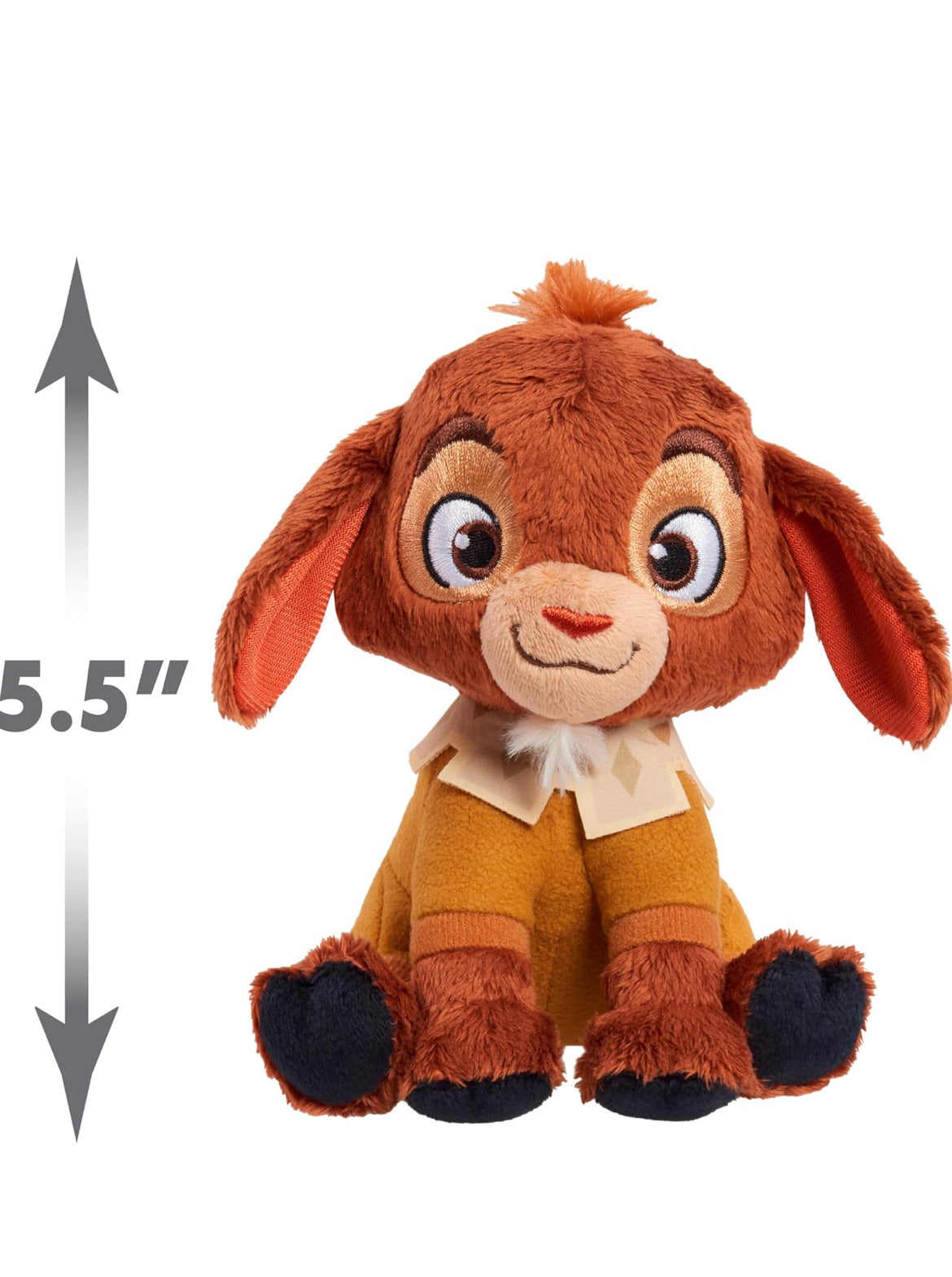 Disney Wish 5" Talking Plush Valentino, Stuffed Animal, Goat, Super Soft Plush - Kids Toys