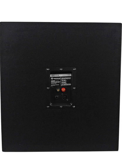 Rockville (2) SBG1158 15" Pro DJ PA Subwoofers+5000w 2-Kanaal Versterker+Kabels