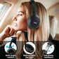 Hybrid Active Noise Cancelling Wireless Over Ear Bluetooth Headset, 60H Playtime, Hi-Res Audio Custom EQ via App Deep Bass - Black