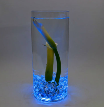 Halloween Lights Submersible LED Lights Battery Powered Underwater Waterproof LED Tea Light for Events Lighting - (Blue)