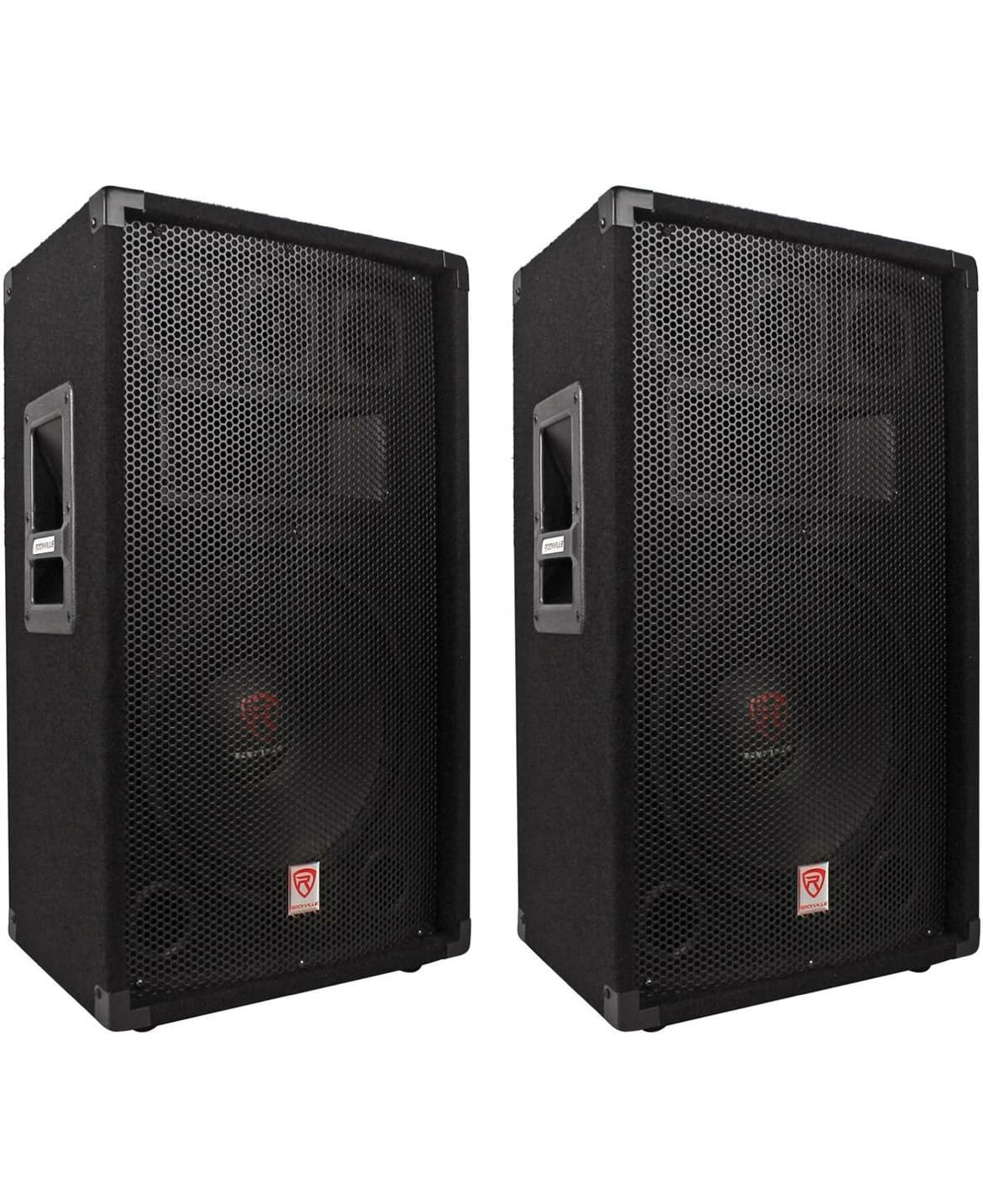 Rockville (2) RSG12.4 12 3-Way 1000 Watt 4-Ohm Passive DJ/Pro Audio PA Speakers