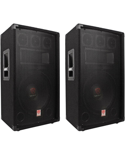Rockville (2) RSG12.4 12 3-rigting 1000 Watt 4-Ohm Passiewe DJ/Pro Oudio PA Luidsprekers