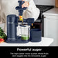 Ninja NeverClog Cold Press Juicer, Powerful Slow Juicer with Total Pulp Control, Countertop, Electric, 2 Pulp Functions - Blue/Navy (JC151NV)