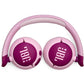JBL Junior 320BT - Wireless on-Ear Kids Headphones Safe Sound (<85dB), Fit for Kids, Parental Control with Customizable Volume & Playtime and 50Hr Battery Life (Purple)