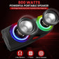 Portable Bluetooth 800W Indoor/Outdoor Bluetooth Speaker Portable System w/TWS, Recorder, Microphone in, Party Lights, USB SD Card Reader, FM Radio, Carry Handle PPHP62LB