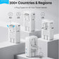 Anker Nano Travel Adapter, 5-Port Power Adapter with 1 AC, 2 USB-A, and 2 USB-C Ports - WHITE