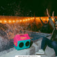Igloo KoolTunes Retro Cooler – 14 Qt Playmate Bluetooth Boombox w/ Built-In Speakers (Jade - Pink)