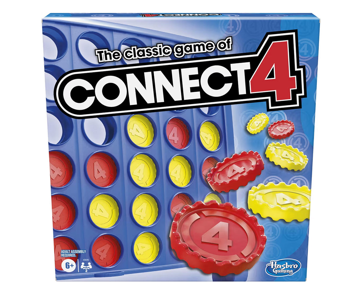 Hasbro Gaming Connect 4 Classic Grid,4 in a Row Game - Strategy Board Games for Kids