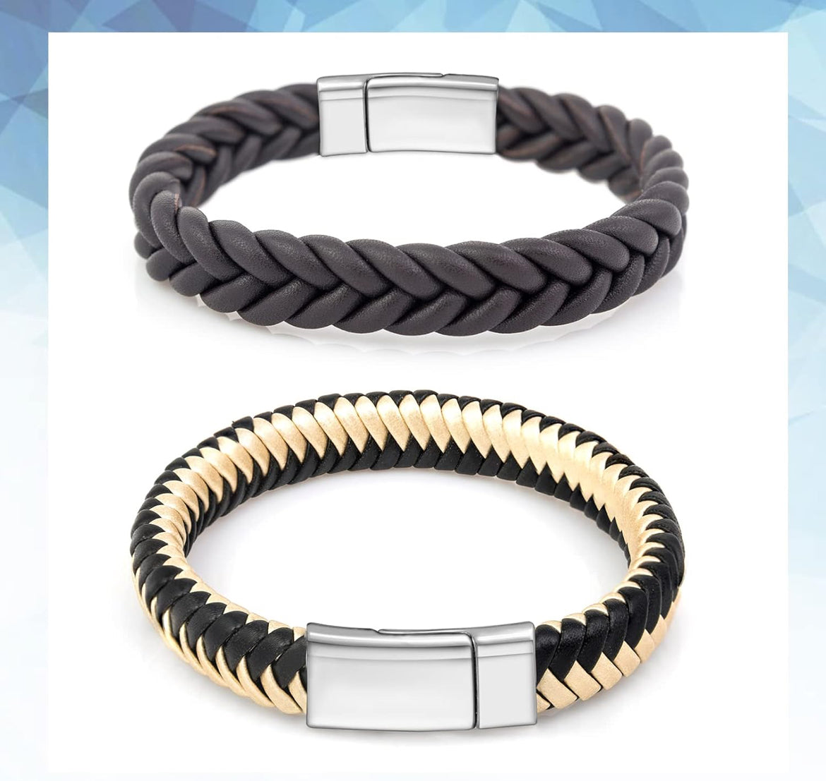 8 STUKS 10x3 mm Plat Leer Magnetiese Sluitings Armband Juweliersware Maak Magnetiese Sluitings Silwer Armband Metaal en Sluitings Selfdoen Sluiting vir Juweliersware Handwerk Maak Benodigdhede
