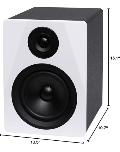 Rockville (2) DPM5W Dubbel Aangedrewe 5.25" 300 Watt Aktiewe Ateljee Monitorluidsprekers