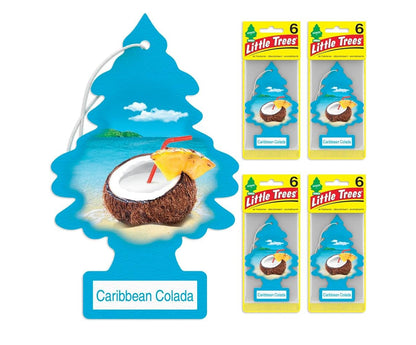LITTLE TREES Kar Lugverfrisser Hangboom Langdurige Geur - Caribbean Colada (24)