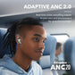 Soundcore by Anker Liberty 4 NC Noise Cancelling Earbuds, 98.5% Noise Reduction, Adaptive Noise Cancelling to Ears and Environment, Hi-Res Sound, 50H Battery, Wireless Charging, Bluetooth 5.3