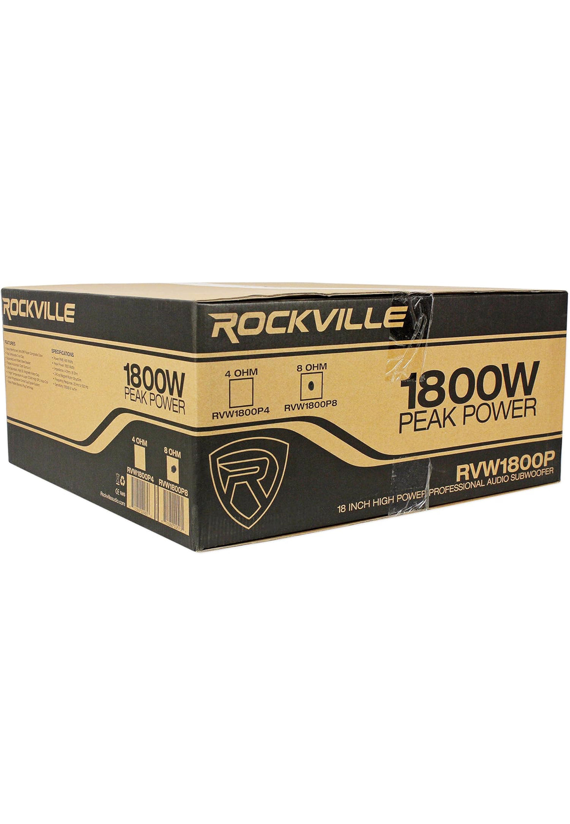 Rockville 18" Vervangingssubwooferdrywer vir Behringer B1800X PRO Subwoofer
