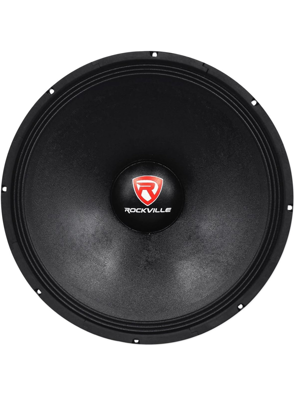 Rockville RVP18W8 1200 Watt 18" Rou DJ PA Subwoofer 8 Ohm, Hoë-Uitslag Woofer, Diep Bas, Duursame Konstruksie, vir Regstreekse Klank en Tuis teater