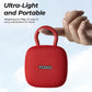 PE1 Mini Portable Bluetooth Speakers w/ Adjustable Carabiner IPX8 Waterproof, 32H Playtime - Red