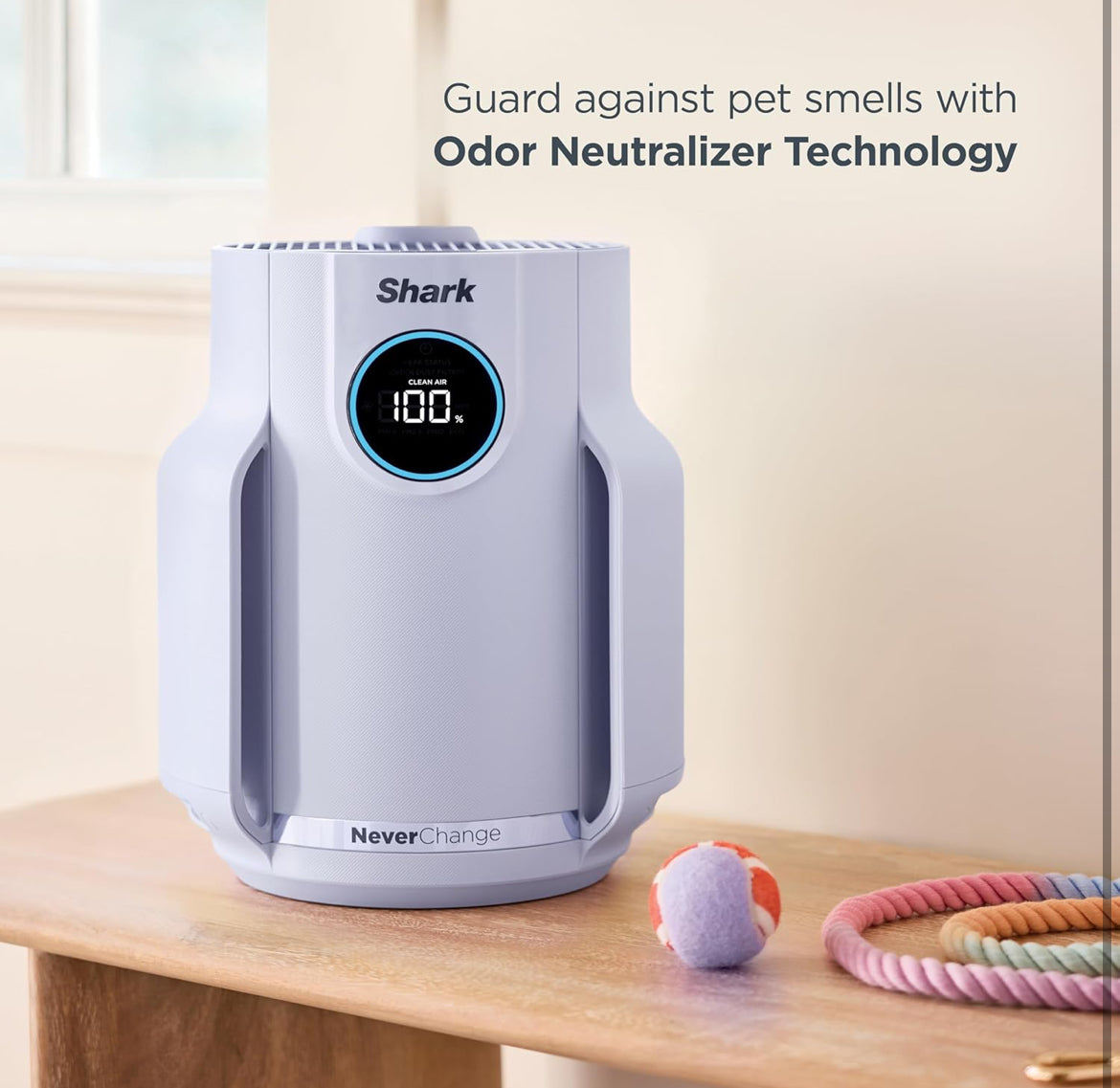 Shark Never Change Air Purifier Compact Pro with Long-lasting HEPA - LAVENDER