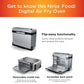 Ninja SP101 Digital Air Fry Countertop Oven with 8-in-1 Functionality, Flip Up & Away Capability for Storage Space, with Air Fry Basket, Wire Rack & Crumb Tray, Silver