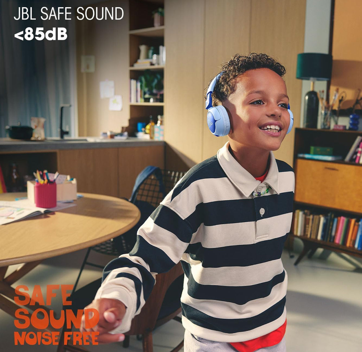 JBL Junior 320BT - Wireless on-Ear Kids Headphones Safe Sound (<85dB), Fit for Kids, Parental Control with Customizable Volume & Playtime and 50Hr Battery Life (Purple)