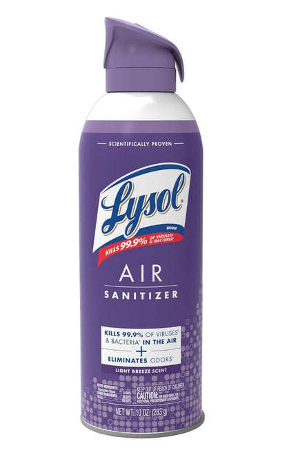 LYSOL Lugsaniteerderbespuiting, Vir Lugsanitasie en Reukuitskakeling, Ligter Bries, 295 ml (1)