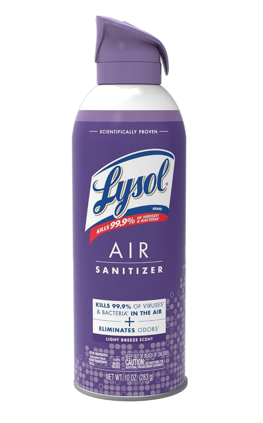 LYSOL Lugsaniteerderbespuiting, Vir Lugsanitasie en Reukuitskakeling, Ligter Bries, 295 ml (1)