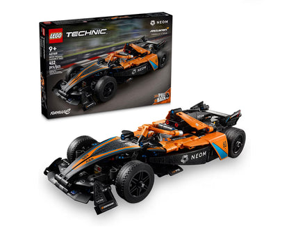 LEGO Technic NEOM McLaren Formule E-bouwspeelding met V10-enjin en stuur