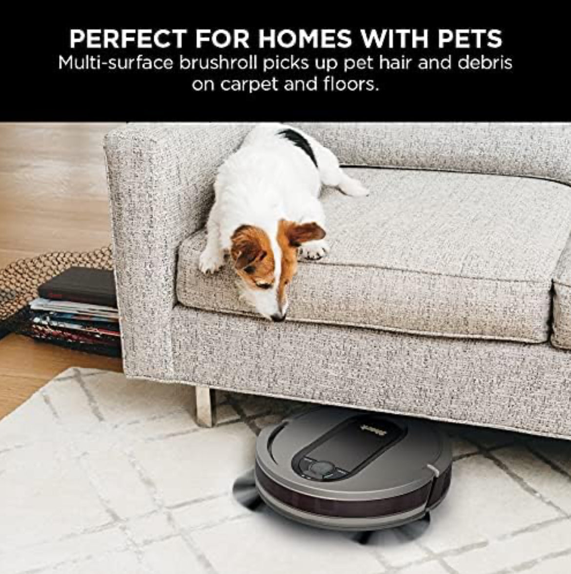 Shark AV911S EZ Robot Vacuum with Self-Empty Base, Bagless, Row-by-Row Cleaning - NEW