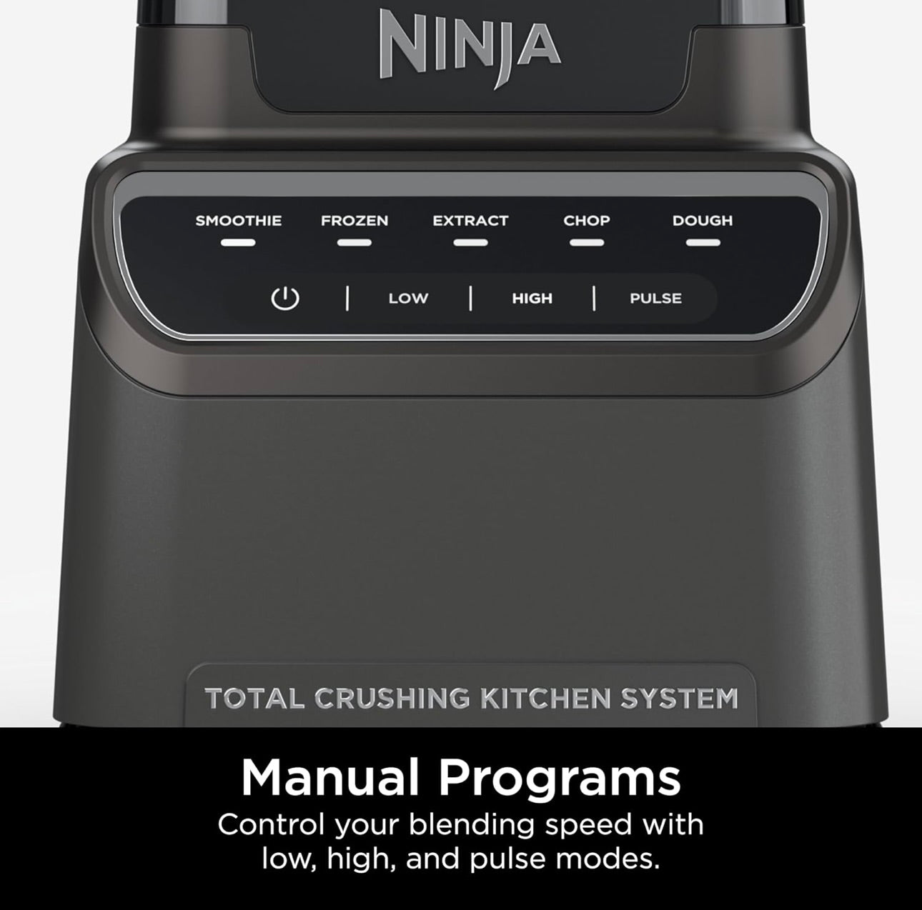 Ninja Blender, Kitchen System for-Smoothie, Frozen, Extract, Chop & Dough, Pitcher, 8-cup Food Processor Total Crushing, 1200 Watt, BPA Free -Dark Grey - BR601AMZ